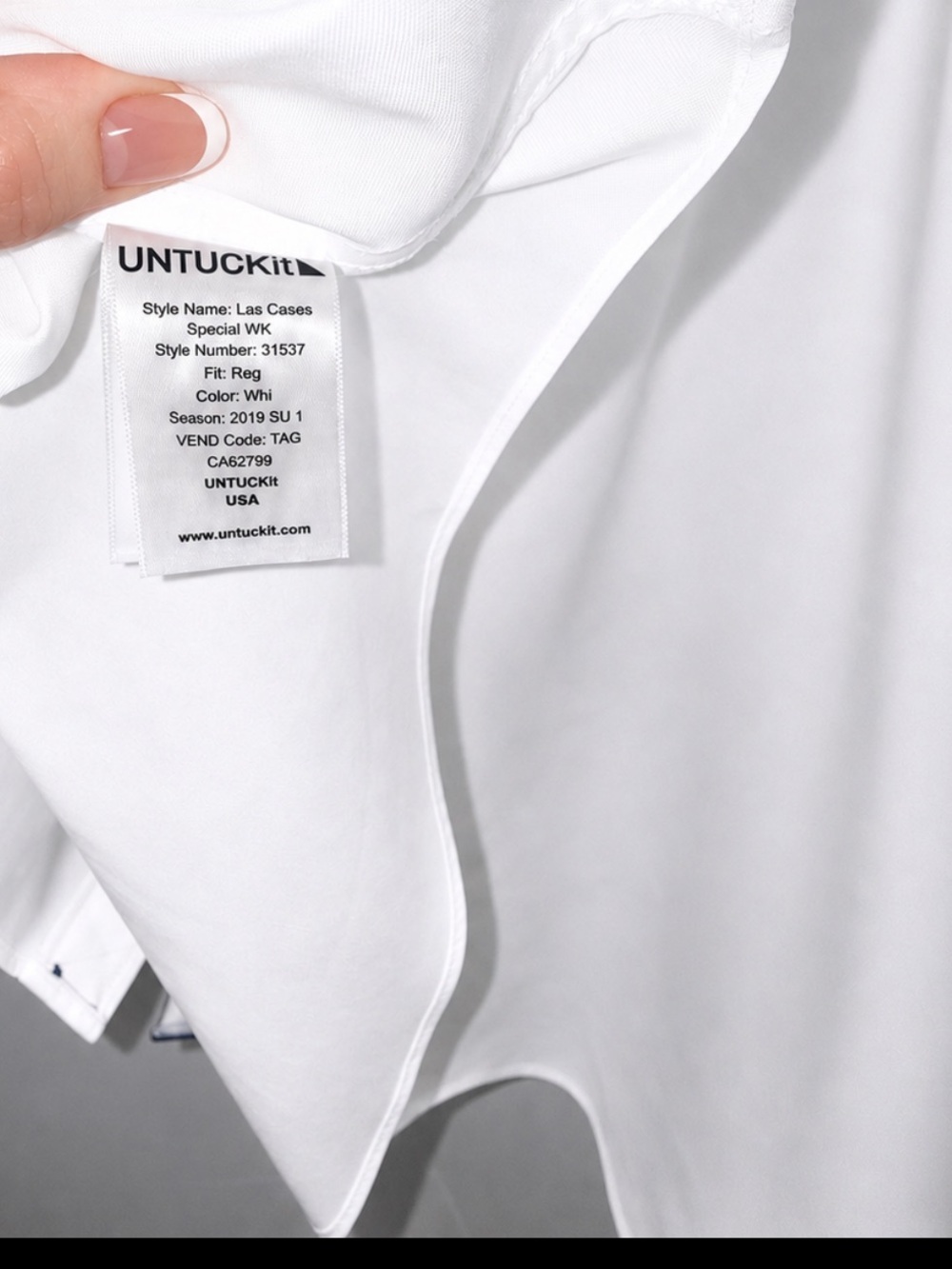 New UNTUCKit Wrinkle Free Las Cases shirt Men’s tall reg fit XXXL 3XL white $109 - Picture 10 of 13